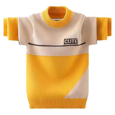 韩版细毛线秋冬男童棉料针织衫