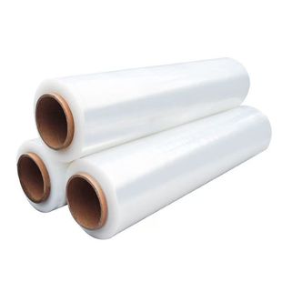 缠绕膜50cm4倍拉伸膜PE包装膜工业打包膜塑料薄膜标注为拉伸米数