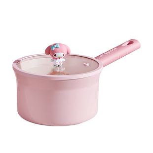 三丽鸥奶锅不粘锅婴儿宝宝辅食锅专用煎煮蒸笼一体多功能家用泡面