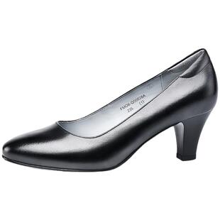 金猴官方旗舰店皮鞋女士通勤粗跟尖头职业上班工作鞋高跟鞋