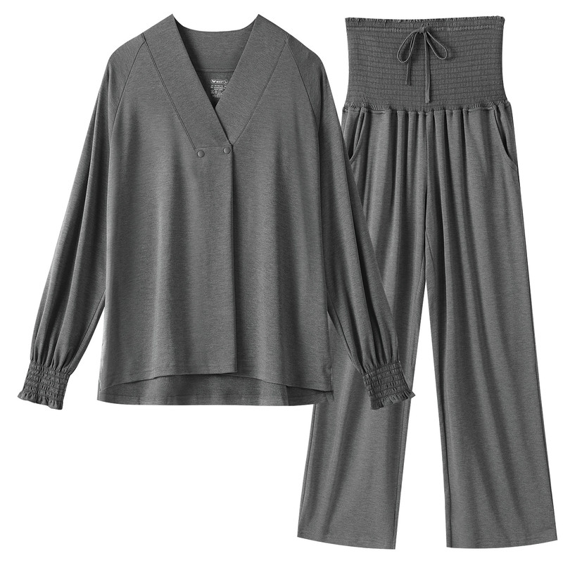 竹纤维丨雅特茂月子服孕妇睡衣产后哺乳产前产后秋冬款家居套装