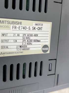 议价变频器FR-E740-5.5K-CHT，5.5KW 38适用