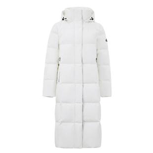 雪中飞2025冬爆款连帽修身长款鹅绒服防寒男女羽绒服保暖加厚外套