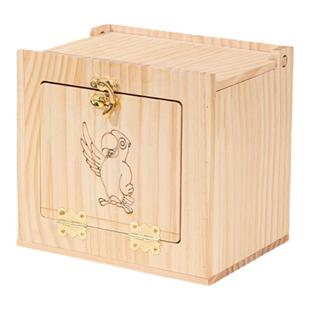 鸟窝虎皮牡丹鹦鹉繁殖箱挂式木屋玄凤实木孵化箱保暖文鸟生蛋鸟箱