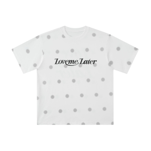 LML LOVEMELATER 波点LOGO休闲印花短袖宽松圆领T恤夏季男女同款
