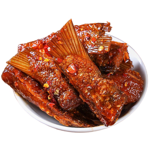 香辣鱼尾下饭菜麻辣鱼块零食小吃