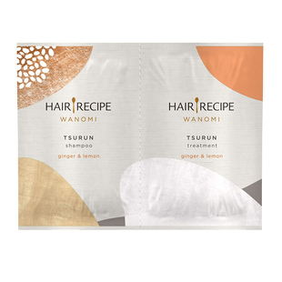 日本 HAIR RECIPE大米精华纯米原液无硅油修护洗发水护发素小样