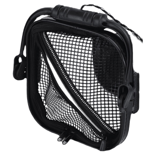 三乐钓鱼打水桶快速折叠透明加厚活鱼桶多功能小鱼护桶带侧兜增氧