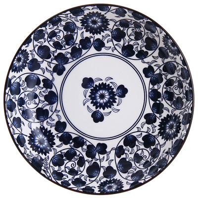 7-8英寸青花釉下彩4-6陶瓷盘子