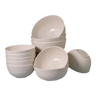 麦秸秆一次性餐具一次性碗汤碗饭碗家用可降解碗 加厚大碗野餐碗