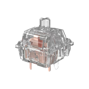 爱国心皎月轴厚润全透明轴体PC水晶轴线性轴麻将音轴体热插拔轴体