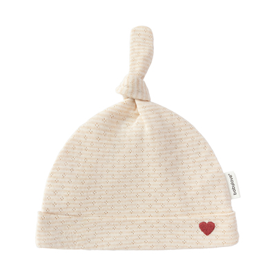 babylove新生儿胎帽夏季薄款彩棉提花透气婴儿帽子初生宝宝囟门帽