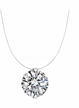 m家超闪锆石项链简约名媛高级