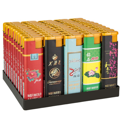 新款50支大号打火机防风耐用打火机一次性打火机大容量批发家用