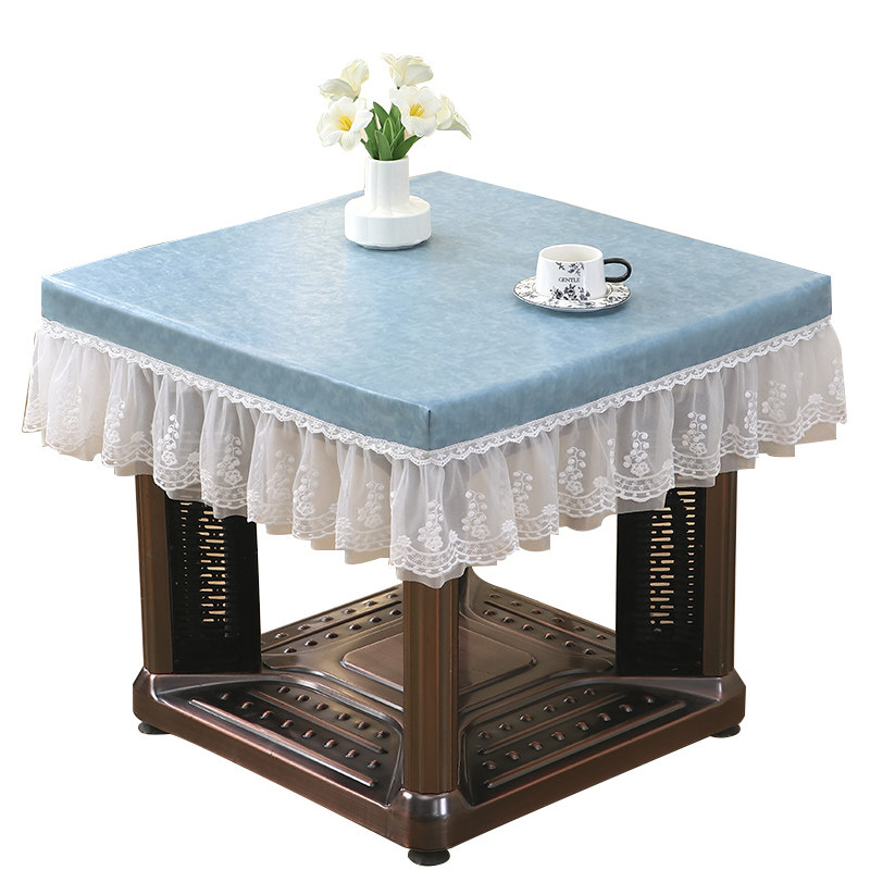 奶油风皮革桌布防水防油