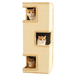 猫爬架小户型不占地猫窝猫抓板一体大猫专用猫咪室内剑麻柱攀爬架