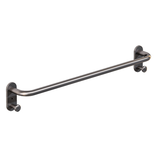 毛巾架免打孔卫生间壁挂浴室毛巾杆挂杆太空铝置物架单杆浴巾架子