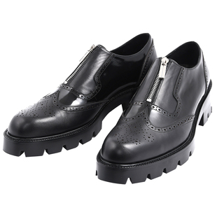 皮鞋增高男士鞋子英伦复古牛皮鞋2025雕花男鞋厚底布洛克松糕鞋男