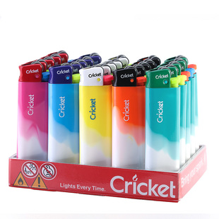 cricket草蜢正品进口菲律宾版糖果双色防爆家用火石滑轮打火机