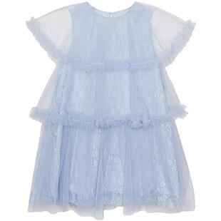 淇木Qimoo童装春女童休闲网纱飘逸背心公主连衣裙QMT1LP311C