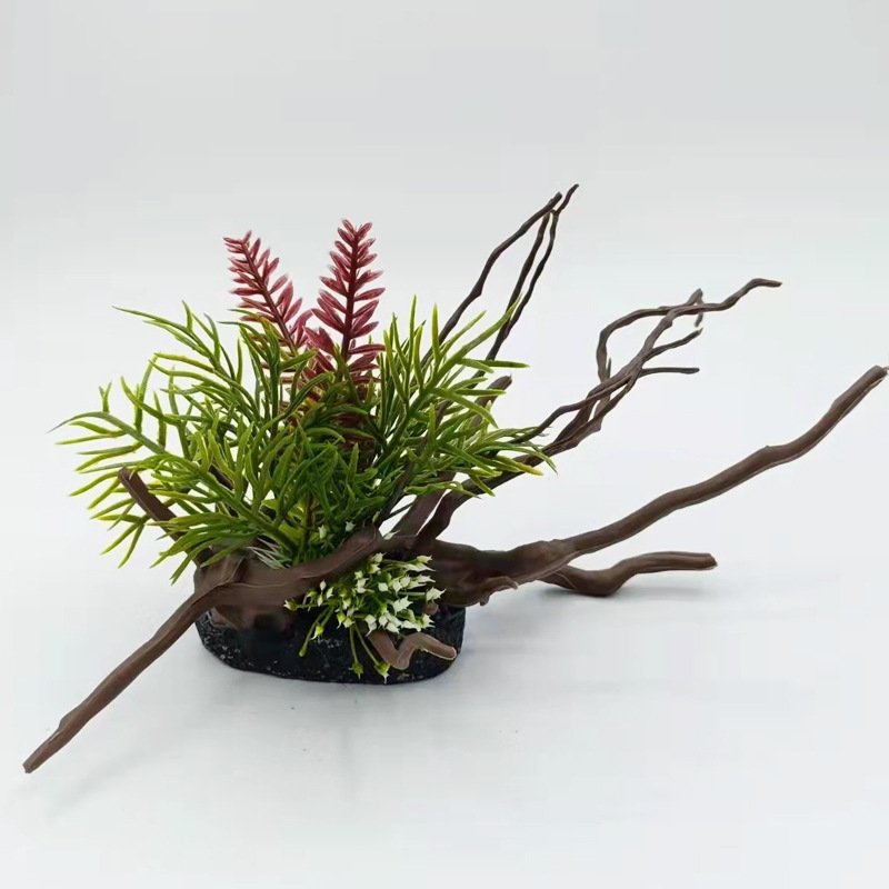 工厂批发水族箱装饰仿真树根树假树根工艺品造景装饰品塑料水草