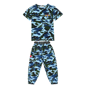 儿童迷彩服套装男童特种兵纯棉衣服海空军人幼儿园军装军训演出服