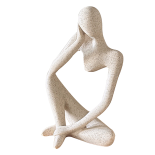 桌面摆件ins风小众抽象人物思考者艺术装饰品客厅氛围感家居好物