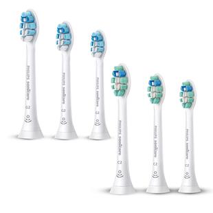 飞利浦原装电动牙刷头HX9023/9033/6063钻石刷头软毛正品适用6730