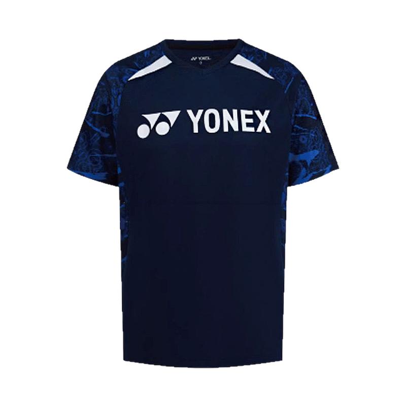 YONEX尤尼克斯YY羽毛球服男女运动短袖T恤透气110015BCR