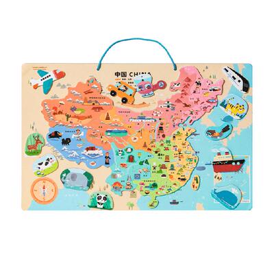 美乐童年磁力中国地图拼图