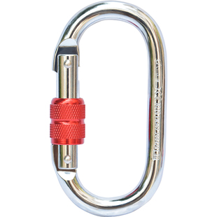 钢锁O型钩丝扣主锁登山扣攀岩挂钩O型锁扣挂钩攀登扣安全扣锁扣环