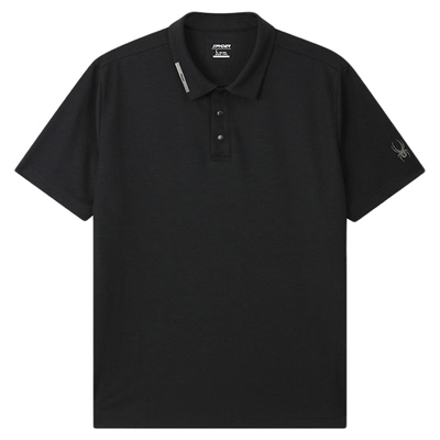 蜘蛛春夏男修身运动短袖T恤POLO
