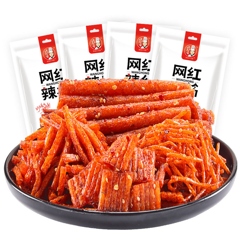 辣条素大刀肉独立小包装解馋零食