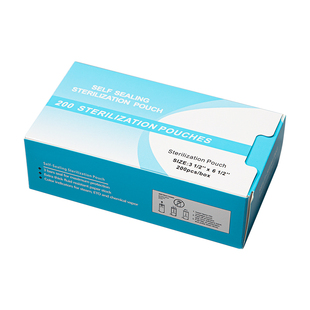 美甲一次性消毒袋砂条死皮剪钢推打磨头灭菌自封袋指甲工具消毒盒