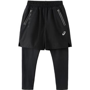 ASICS/亚瑟士童装25年秋假两件运动裤四面高弹吸湿速干儿童跑步裤