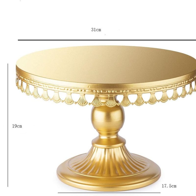 跨境铁艺单层蛋糕架甜点下午茶婚礼酒店宴会架托盘生日咖啡屋布置