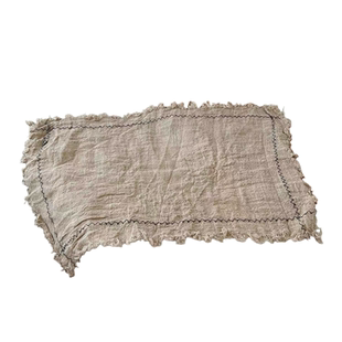 复古做旧纯色素色棉麻亚麻西餐餐巾餐垫餐布美食摄影摆拍背景盖布