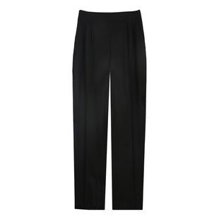 黑色阔腿裤子女夏季高腰显瘦垂感直筒九分裤胖mm大码西装裤女春秋