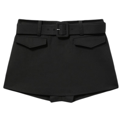 self-portrait棉感混纺短裙裙裤