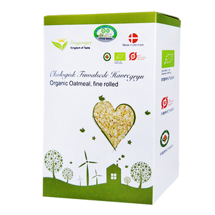 味道王国 进口有机燕麦片 丹麦原装进口 冲饮谷物麦片 冲泡即食