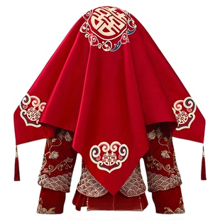 红盖头结婚新娘盖头2025中式婚礼创意秀禾头饰蒙头巾婚庆用品大全