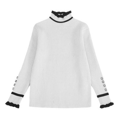 女童毛衣一体绒针织打底衫秋冬