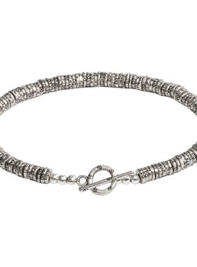 RONINMADE925银男女情侣手链