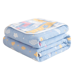 A类纯棉纱布毛巾被夏季薄毯