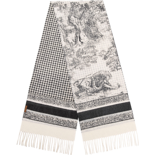 siggi 羊绒围巾女秋冬国风双面大披肩过年送妈妈新年生日礼物围脖