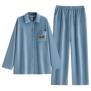 悦内情侣睡衣女秋冬款冬季海岛绒加厚加绒珊瑚绒家居服男休闲套装
