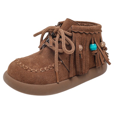 【高定手工鞋】儿童加绒款勃肯鞋