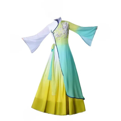 水袖演出服飘逸长裙民族风古典舞