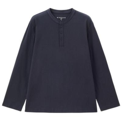 Giordano长袖纯色T恤纯棉