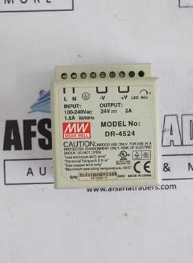 Meanwelldr4524导轨开关电源100240Vac1.5A